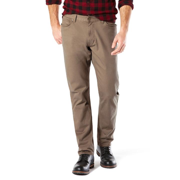 Big & Tall Dockers&reg; Jean Cut D2 Straight-fit Stretch Twill Pants, Men's, Size: 46x29, Med Brown