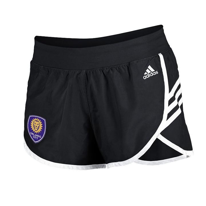 Women's Adidas Orlando City Sc Logo Driven Shorts, Size: Small, Black