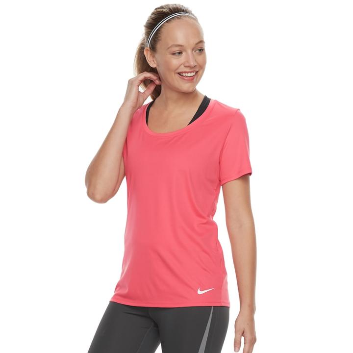 Women's Nike Dry Training Tee, Size: Small, Brt Orange