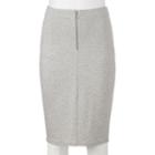 Juniors' Joe B Zip Front Midi Skirt, Girl's, Size: Medium, Light Grey