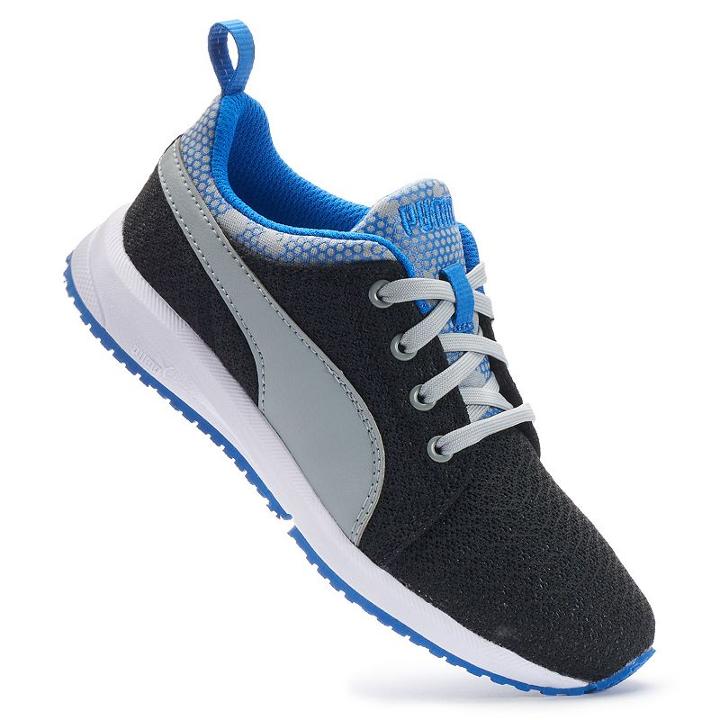 Puma Carson Runner Night Camo Preschool Boys' Running Shoes, Boy's, Size: 1, Black