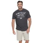 Big & Tall Sonoma Goods For Life&trade; Vintage Motors Graphic Tee, Men's, Size: L Tall, Dark Grey