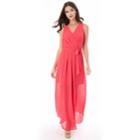 Juniors' Iz Byer Surplice Maxi Dress, Teens, Size: Medium, Brt Pink