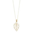 14k Gold Cutout Leaf Pendant Necklace, Women's, Size: 18