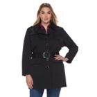 Plus Size Apt. 9&reg; Military Trench Coat With Belt, Women's, Size: 1xl, Black
