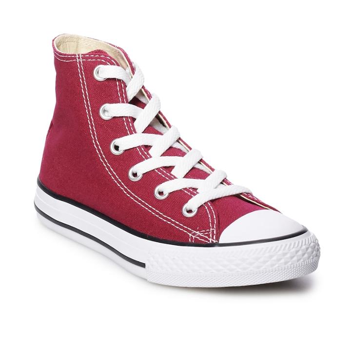 Preschool Kids' Converse Chuck Taylor All Star High Top Shoes, Size: 1, Dark Red