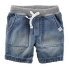 Boys 4-8 Carter's Woven Denim Shorts, Size: 8, Blue Other