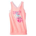 Girls 7-16 & Plus Size So&reg; Banded Graphic Tank Top, Size: 10, Brt Pink