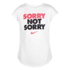 Girls 4-6x Nike Dri-fit Sorry, Not Sorry Tee, Size: 4, White