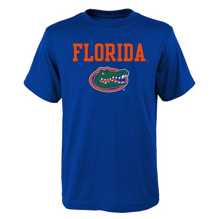 Boys' 4-18 Florida Gators Goal Line Tee, Size: 8-10, Blue