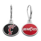 Fiora Cincinnati Bearcats Sterling Silver Team Logo Drop Earrings, Girl's, Multicolor