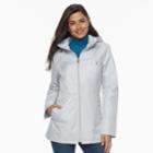 Women's D.e.t.a.i.l.s Hooded Lightweight Rain Jacket, Size: Small, Grey