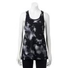 Juniors' So&reg; Mesh Back Racerback Tunic Tank, Teens, Size: Small, Oxford