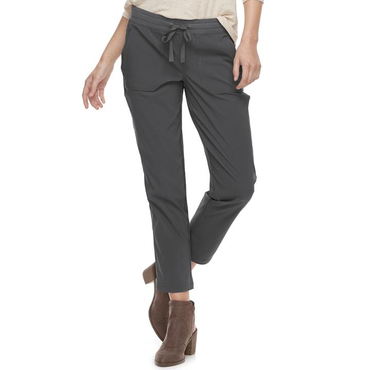 Women's Sonoma Goods For Life&trade; Utility Capris, Size: 4, Dark Grey
