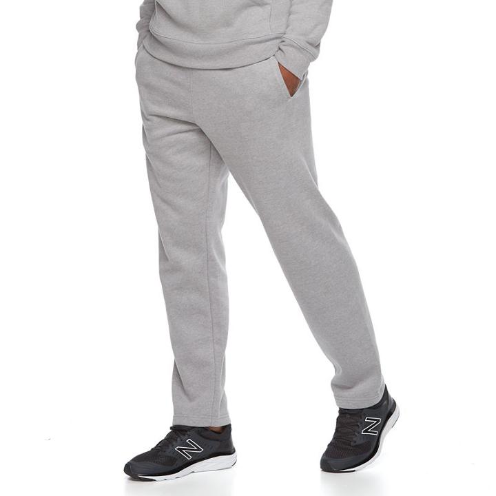 Men's Tek Gear&reg; Soft Fleece Pants, Size: Medium, Dark Grey