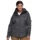 Plus Size Columbia Outer West Thermal Coil&reg; 3-in-1 Systems Jacket, Women's, Size: 3xl, Grey (charcoal)