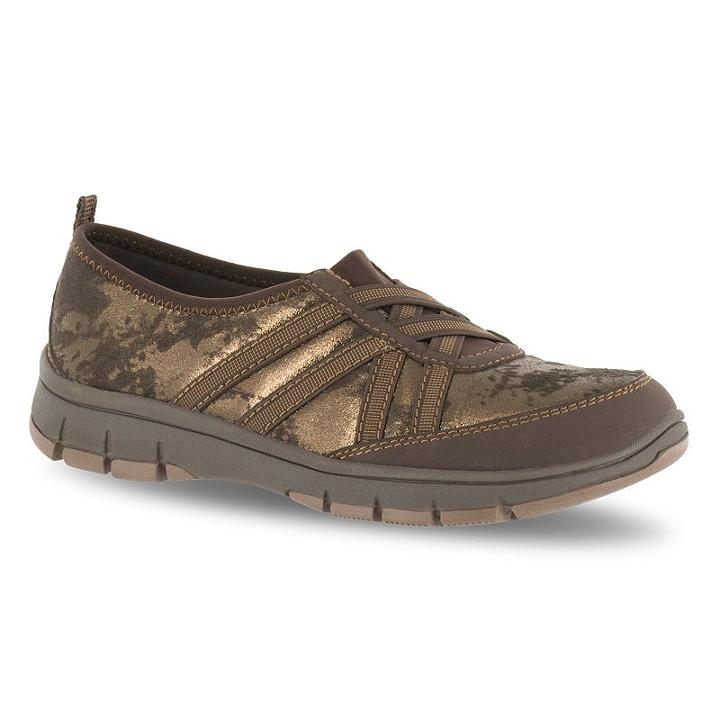 Easy Street Sport Kila Women's Slip-on Shoes, Size: 7 Ww, Brown Over