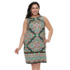 Plus Size Suite 7 Medallion Sleeveless Dress, Women's, Size: 14 W, Medallion Black