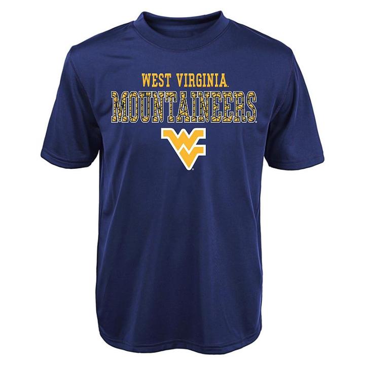 Boys 4-7 West Virginia Mountaineers Fulcrum Performance Tee, Size: S(4), Blue