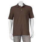 Men's Croft & Barrow&reg; Performance Pocket Pique Polo, Size: Small, Brown