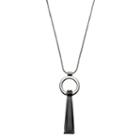 Long Black Stick Pendant Necklace, Women's