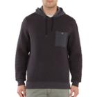 Men's Unionbay Quilted Pull-over Hoodie, Size: Small, Grey (charcoal)