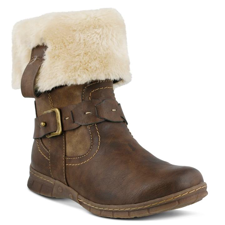 Spring Step Peeta Women's Water Resistant Ankle Boots, Size: 40, Brown