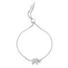 Sterling Silver Elephant Bolo Bracelet, Women's, Size: 9, Grey