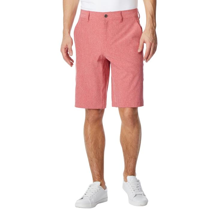 Men's Coolkeep Classic-fit Stretch Performance Flat-front Shorts, Size: 42, Med Red