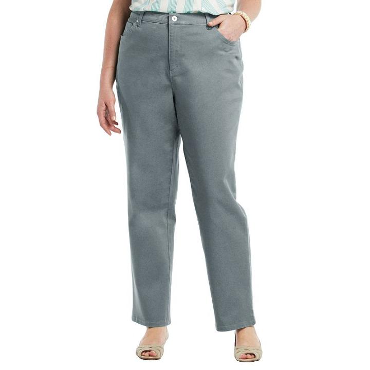 Plus Size Gloria Vanderbilt Amanda Classic Tapered Jeans, Women's, Size: 18 W, Green