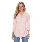 Women's Sonoma Goods For Life&trade; Utility Tunic, Size: Xl, Lt Orange