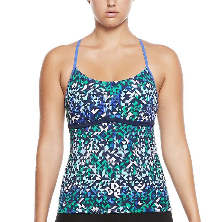 Women's Nike Spark Racerback Tankini Top, Size: Xl, Blue Other