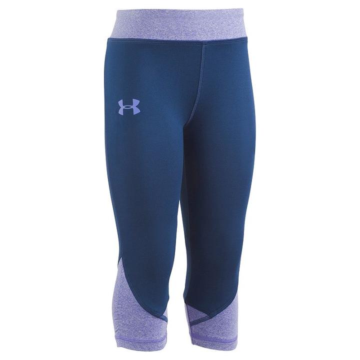 Girls 4-6x Under Armour Game Changer Capri Leggings, Girl's, Size: 4, Blue (navy)
