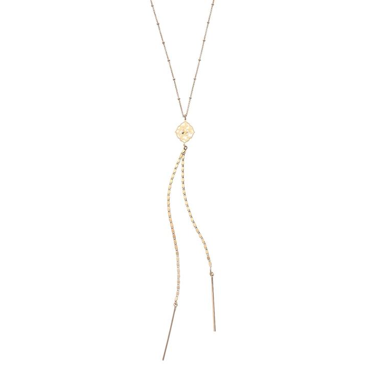 Lc Lauren Conrad Butterfly Y Necklace, Women's, Light Pink