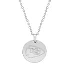 Kansas City Chiefs Sterling Silver Reversible Pendant Necklace, Women's, Size: 18