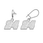 Insignia Collection Nascar Jeff Gordon Sterling Silver 24 Drop Earrings, Women's, Grey