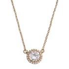 Lc Lauren Conrad Simulated Crystal Halo Necklace, Women's, Gold