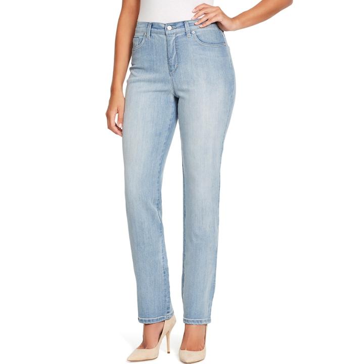 Women's Gloria Vanderbilt Amanda Classic Tapered Jeans, Size: 2 Short, Light Blue