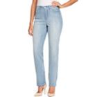 Women's Gloria Vanderbilt Amanda Classic Tapered Jeans, Size: 2 Short, Light Blue