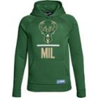 Boys 8-20 Under Armour Milwaukee Bucks Fleece Hoodie, Size: S 8, Green