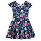 Girls 4-10 Jumping Beans&reg; Print Skater Dress, Size: 7, Blue