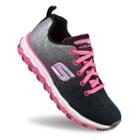 Skechers Skech-air Ultra Glitterbeam Girls' Athletic Shoes, Girl's, Size: 11, Black