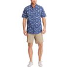 Men's Chaps Classic-fit Patterned Button-down Shirt, Size: Small, Blue
