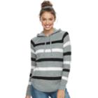 Juniors' Cloud Chaser Hooded Knit Top, Teens, Size: Large, Dark Grey