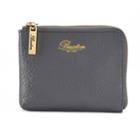 Buxton Florence Mini L-zip Pouch, Women's, Grey