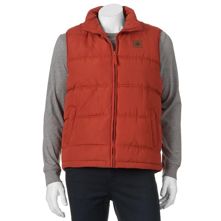 Big & Tall Field & Stream Puffer Vest, Men's, Size: Xxl Tall, Red