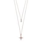 Lc Lauren Conrad Runway Collection Starburst Layered Necklace, Women's, Pink Other
