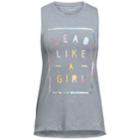 Girls 7-16 Under Armour She Plays We Win Lead Like A Girl Tank Top, Size: Medium, Med Grey