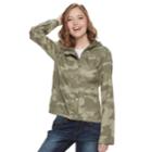 Juniors' So&reg; Hooded Utility Jacket, Teens, Size: Medium, Green