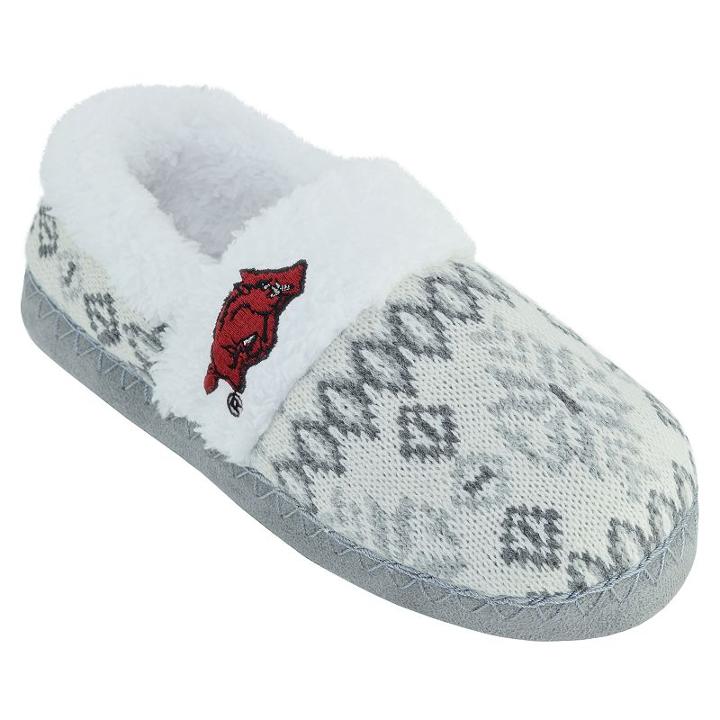 Women's Arkansas Razorbacks Snowflake Slippers, Size: Small, Team